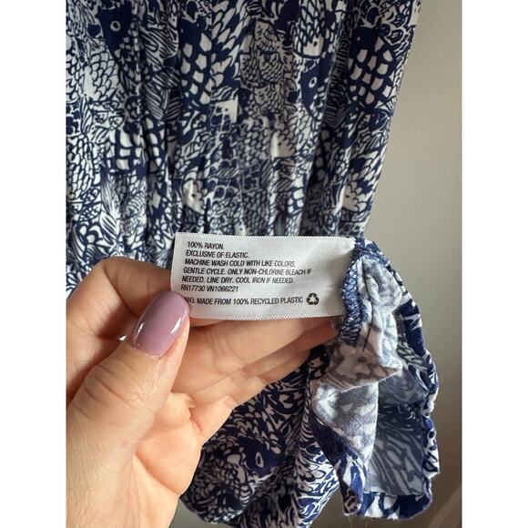 Lilly Pulitzer for target strapless jumpsuit with fish print - Picture 7 of 8